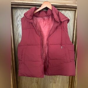Rust Red Puffer Vest